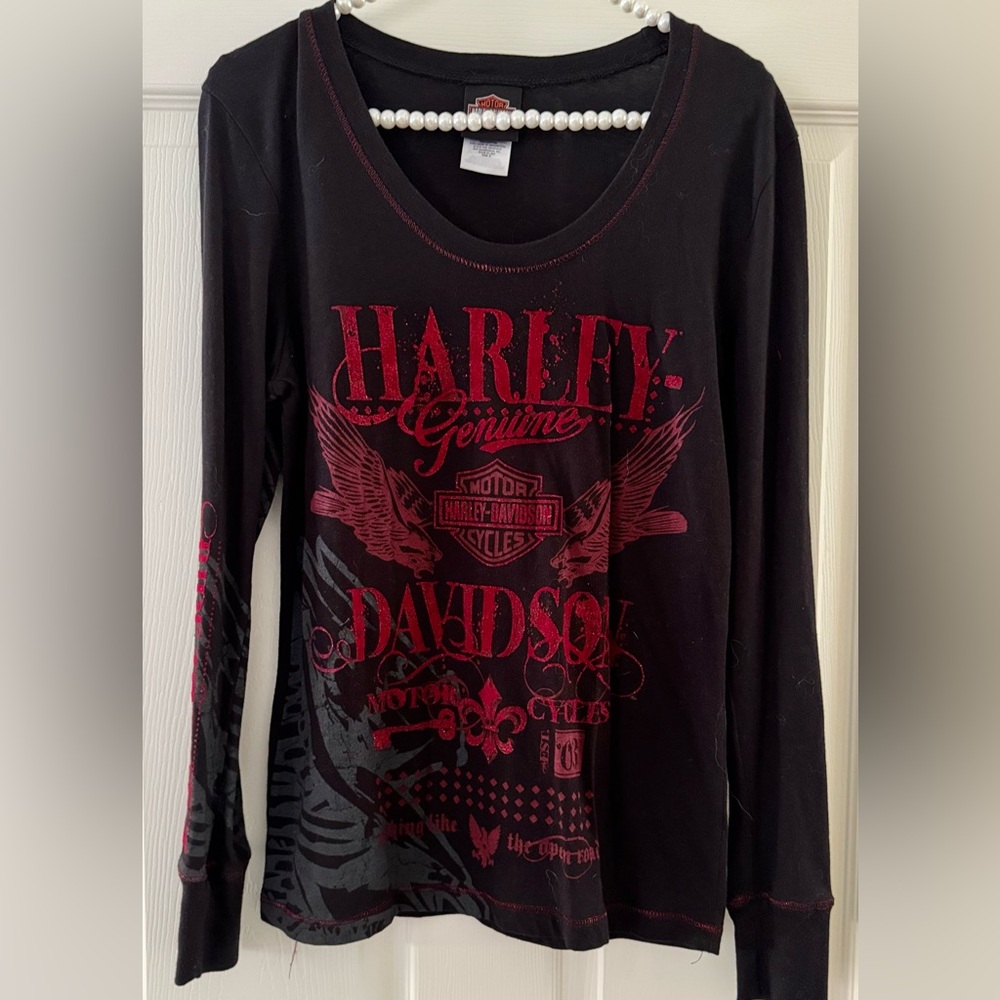 Harley Davidson Sturgis Shimmery Long Sleeve Shirt